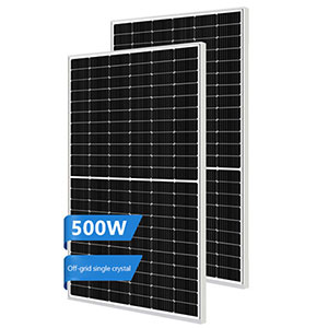 Panneau solaire à cristaux simples de 500W